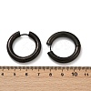 202 Stainless Steel Polishing Hoop Earrings EJEW-M106-02EB-07-5