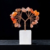 Natural Red Agate Chips Tree of Life Decorations PW-WG21303-07-1
