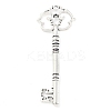 Tibetan Style Alloy Skeleton Key Big Pendants TIBEP-Q043-021-RS-1