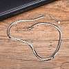 Stainless Steel Cuban Link Chains Necklaces LS-PW-WGE1B56-01-3