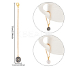 Flat Round with Letter Alloy Enamel Wine Glass Charms AJEW-AB00184-06-2