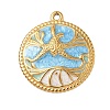 304 Stainless Steel Enamel Pendants LS-STAS-A092-01B-G-1