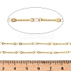 304 Stainless Steel Textured Bar Link Chains CHS-H116-01A-G-3