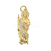Brass Micro Pave Cubic Zirconia Pendants KK-S523-20G-A-1