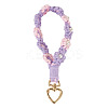 Cotton Braided Flower Pendant Decorations AJEW-TAC0030-032G-09-1