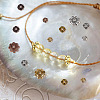450Pcs 9 Styles  Tibetan Style Alloy Flower Bead Caps TIBE-GO0001-01-6