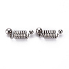 Tarnish Resistant 304 Stainless Steel Coil Cord Ends STAS-T052-37P-1