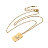 Golden 202 Stainless Steel Constellation Pendants Necklaces NJEW-K380-02G-04-2