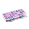 Purple Series 600G 24 Colors Glass Seed Beads SEED-JP0008-06-4mm-7