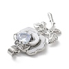 Brass Micro Pave Cubic Zirconia Pendants KK-F877-21P-2