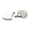 Non-Tarnish 304 Stainless Steel Pendant Cabochon Settings LS-STAS-P279-40P-3