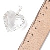 Transparent Glass Pendants PALLOY-JF05262-01-4