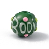 Opaque Painted Glass Beads GLAA-B001-01D-1