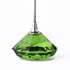 Diamond Shape Glass Name Card Holder DJEW-F009-A03-2