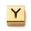 Ion Plating(IP) 304 Stainless Steel Square Slide Charms STAS-L132-21Y-G-1
