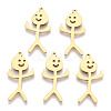 Ion Plating(IP) 201 Stainless Steel Pendants STAS-N098-134LG-2