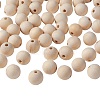 Natural Unfinished Wood Beads WOOD-S651-18mm-LF-1