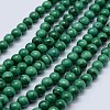Natural Malachite Beads Strands G-F571-27AB1-10mm-1