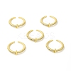 Clear Cubic Zirconia Initial Letter Open Cuff Ring RJEW-H120-09G-J-4