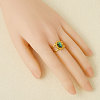 304 Stainless Steel with Natural Shell Cuff Open Rings for Women LD3534-4-2