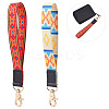 2Pcs 2 Colors Nylon Hand Wrist Lanyard for Phone Decoration Key Chain FIND-GO0001-01A-1