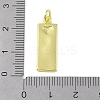 Brass Micro Pave Clear Cubic Zirconia Pendants KK-P266-06G-B-3
