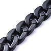 Handmade Opaque Acrylic Curb Chains X-AJEW-JB00564-02-2