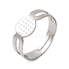 316 Stainless Steel Pad Ring Settings LS-X-STAS-D375-03P-1