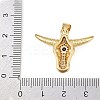 Brass Micro Pave Cubic Zirconia Pendants KK-F919-39A-G-3