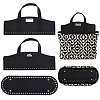 1Pc PU Leather Oval Bottom and 1Pc Crochet Bag Handles DIY-PH0032-53-1