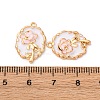 Brass Enamel Pendants KK-Z112-18G-01-3