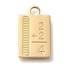 PVD Vacuum Plating 304 Stainless Steel Pendants STAS-P371-080G-1