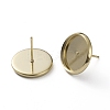 Brass Stud Earring Settings KK-L205-13-C-3