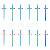 16Pcs 304 Stainless Steel Pendants STAS-UN0042-58-1