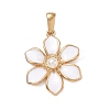 304 Stainless Steel Enamel Pendants STAS-A092-02B-G-1