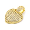 Brass Pendants with Cubic Zirconia KK-D536-04G-2
