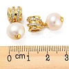 Rack Plating Brass Micro Pave Clear Cubic Zirconia Pendants X-KK-M258-11G-3