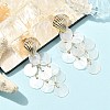 201/304 Stainless Steel & Capiz Shell Stud Earrings EJEW-JE07497-1