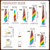 Resin & Walnut Pendants DIY Dangle Earrings Making Kits DIY-TA0011-03B-4