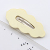 Cute Cream Color Leaf Shape Alloy Snap Hair Clips OHAR-PW0003-094H-1