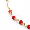 Faceted Glass Beaded Necklaces NJEW-JN03278-02-2