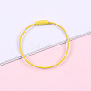 Spray Painted Steel Wire Cable Keychains MAK-CJC0001-03A-1
