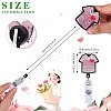 Rhinestone Quicksand Effect Acrylic & ABS Plastic Badge Reel AJEW-SZ0002-46E-2
