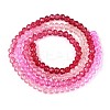 Transparent Gradient Color Glass Beads Strand GLAA-TAC0022-05O-01-3