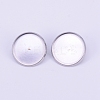 316 Surgical Stainless Steel Brooch Findings STAS-WH0016-07P-1