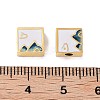 Ion Plating(IP) 304 Stainless Steel Enamel Beads STAS-I309-11B-G-4