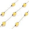 Handmade Round Dyed Natural Malaysia Jade Beaded Chains CHS-P019-08G-D-1