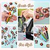 12Pcs 6 Style Food Grade Eco-Friendly Silicone Focal Beads SIL-SZ0002-72A-7