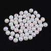Faceted Colorful Eco-Friendly Poly Styrene Acrylic Round Beads SACR-K001-8mm-78-1