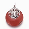 Natural Red Jasper Pendants G-F573-C16-2